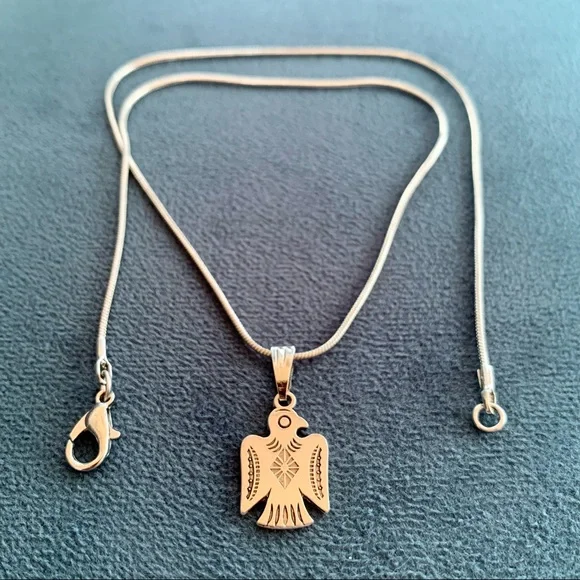 • NEW!  Dainty Thunderbird Choker • - Picture 4 of 12